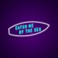 Catch Me by the Sea Surfboard Outline LED Neon Sign