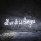 All We Do Is Burgers Neon Sign Ideal for burger joints and diners