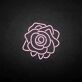 Spiral Rose Bloom LED Neon Sign