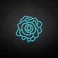 Spiral Rose Bloom LED Neon Sign