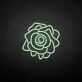 Spiral Rose Bloom LED Neon Sign