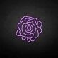 Spiral Rose Bloom LED Neon Sign
