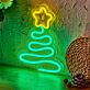 Spiral Christmas Tree with Star LED Neon Sign