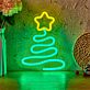 Spiral Christmas Tree with Star LED Neon Sign