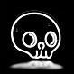 Skull LED Neon Sign for Halloween
