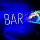 BAR Tall Block Letter LED Neon Sign