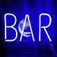 BAR Tall Block Letter LED Neon Sign