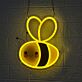 Smiling Bee LED Neon Sign