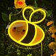 Smiling Bee LED Neon Sign