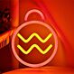 Christmas Bauble with Zigzags LED Neon Sign