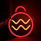 Christmas Bauble with Zigzags LED Neon Sign