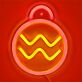 Christmas Bauble with Zigzags LED Neon Sign