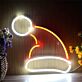 Santa Hat with Long Tip LED Neon Sign