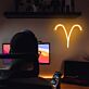 Aries Zodiac Symbol LED Neon Sign