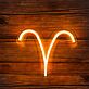 Aries Zodiac Symbol LED Neon Sign