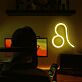 Leo Downward-Tail Zodiac LED Neon Sign
