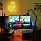Leo Downward-Tail Zodiac LED Neon Sign