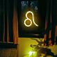 Leo Downward-Tail Zodiac LED Neon Sign