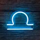 Libra Zodiac Symbol LED Neon Sign