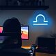 Libra Zodiac Symbol LED Neon Sign