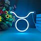 Taurus Zodiac Symbol LED Neon Sign