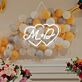 M + D Double Heart Custom Initials LED Neon Sign