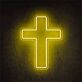 Plain Cross Outline LED Neon Sign