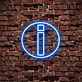 Custom Circled Lowercase i LED Neon Sign