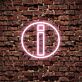 Custom Circled Lowercase i LED Neon Sign
