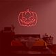 Grinning Jack-o-Lantern LED Neon Sign