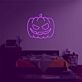 Grinning Jack-o-Lantern LED Neon Sign