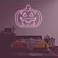Triangle-Eyed Jack-o-Lantern LED Neon Sign