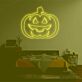 Triangle-Eyed Jack-o-Lantern LED Neon Sign