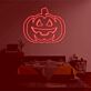 Triangle-Eyed Jack-o-Lantern LED Neon Sign