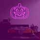 Triangle-Eyed Jack-o-Lantern LED Neon Sign