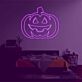 Triangle-Eyed Jack-o-Lantern LED Neon Sign