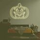Triangle-Eyed Jack-o-Lantern LED Neon Sign