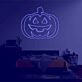 Triangle-Eyed Jack-o-Lantern LED Neon Sign