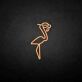 Flamingo with Hat LED Neon Sign