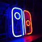 Split Handheld Controller LED Neon Sign