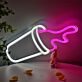 Tipped Cup with Splash LED Neon Sign