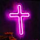 Rounded Cross LED Neon Sign