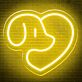 Dog Profile in Heart LED Neon Sign