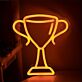 Double-Handled Trophy Cup LED Neon Sign