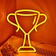 Double-Handled Trophy Cup LED Neon Sign