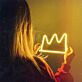 Primitive Crown Outline LED Neon Sign