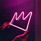 Primitive Crown Outline LED Neon Sign