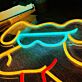 Puppy with Sunglasses LED Neon Sign