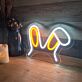 Drooping Bunny Ears LED Neon Sign