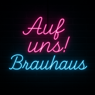 „Auf uns! Brauhaus“ Neon Lampe – Feiere im Stil eines traditionellen Brauhauses!